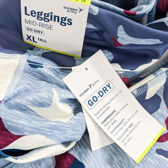 New with Tags | Old Navy Go Active Mid-Rise Leggings | US Size XL - Picture 6 of 6